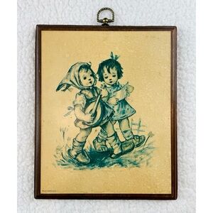 (VTG) 1970s Stapco NY Wooden Wall Art Decor